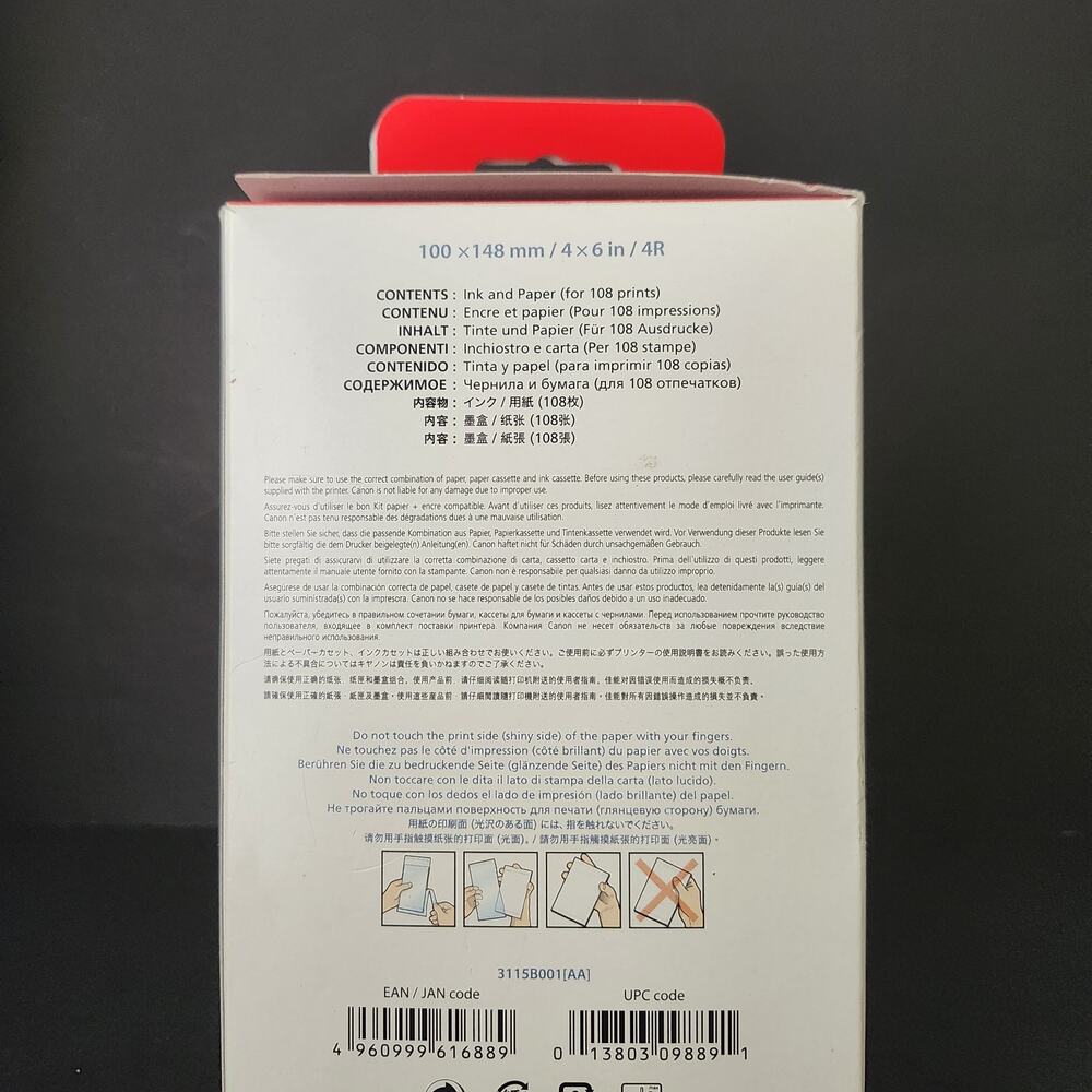 New Canon Selphy CP Color Ink / Paper Set KP-108IN - Picture 2 of 7